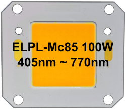 ELPL-Mc85 Low-cost 100W COB with 85% match to the McCree Curve
