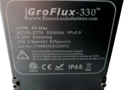 GroGlux-330 LED Grow-lighht end plate